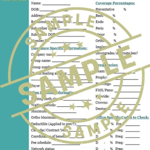New Patient Sheets